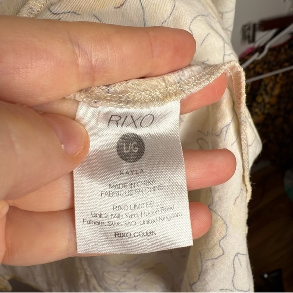 Rixo Kayla Floral Yellow Dress - RTR - Cotton - US 10 Large - Picture 7 of 16